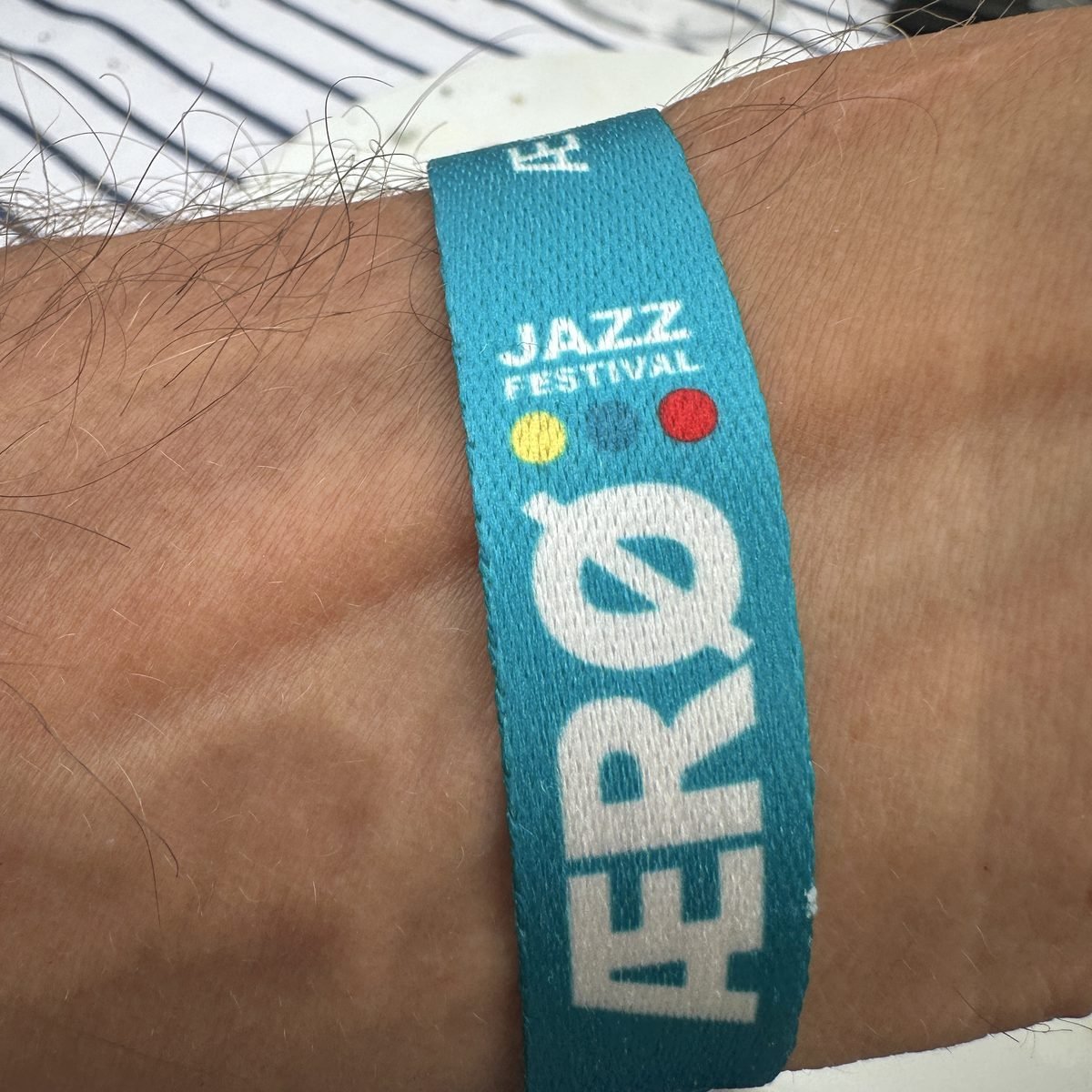 Armbånd fra Ærø Jazz Festival