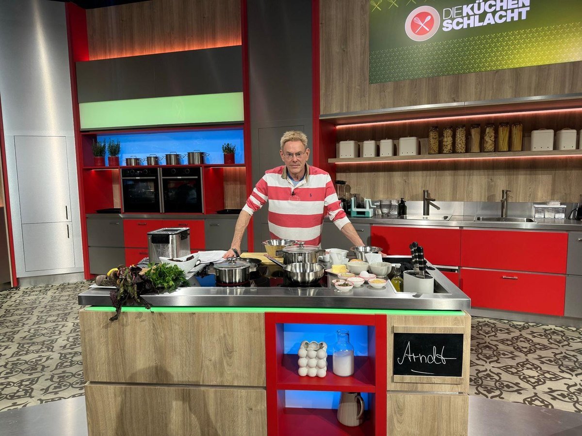 Arndt Floto i studiet til ZDF-programmet &bdquo;Die K&uuml;chenschlacht&ldquo;